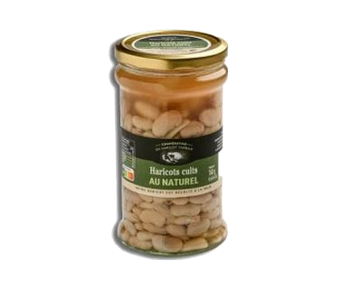 Jar Tarbais Beans cooked in the natural 760g Black