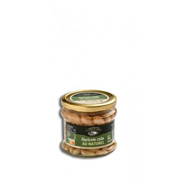 Jar Tarbais Beans cooked in the natural 380g Black