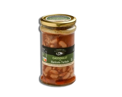 Cassolet jar with Tarbais Beans 780g Black