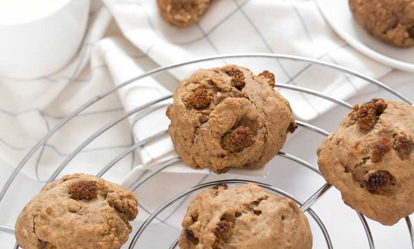Cookies aux Haricots Tarbais et mulberries