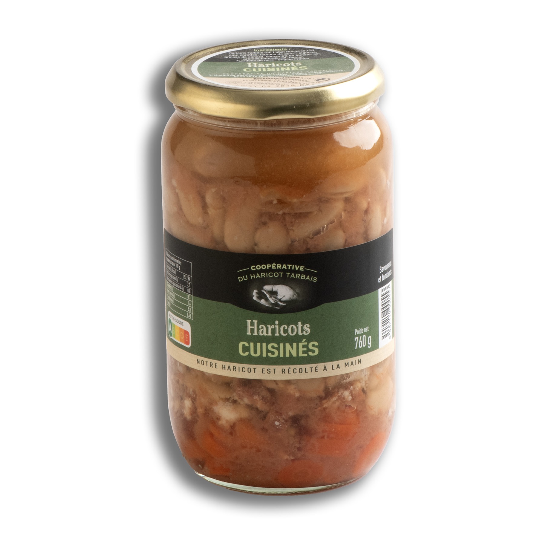 Bocal Haricots Tarbais cuisinés 760gr