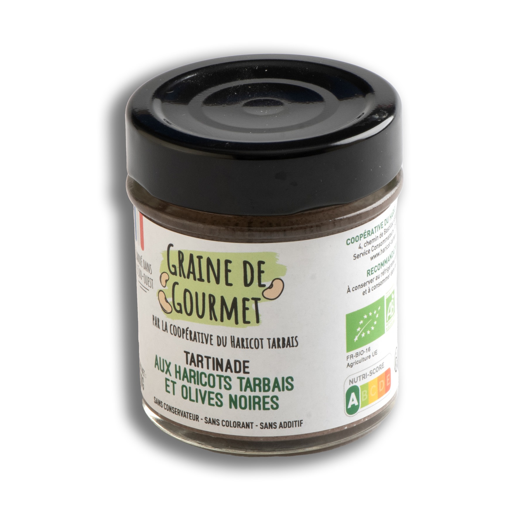 Tartinade aux Haricots Tarbais et Olives Noires Bio