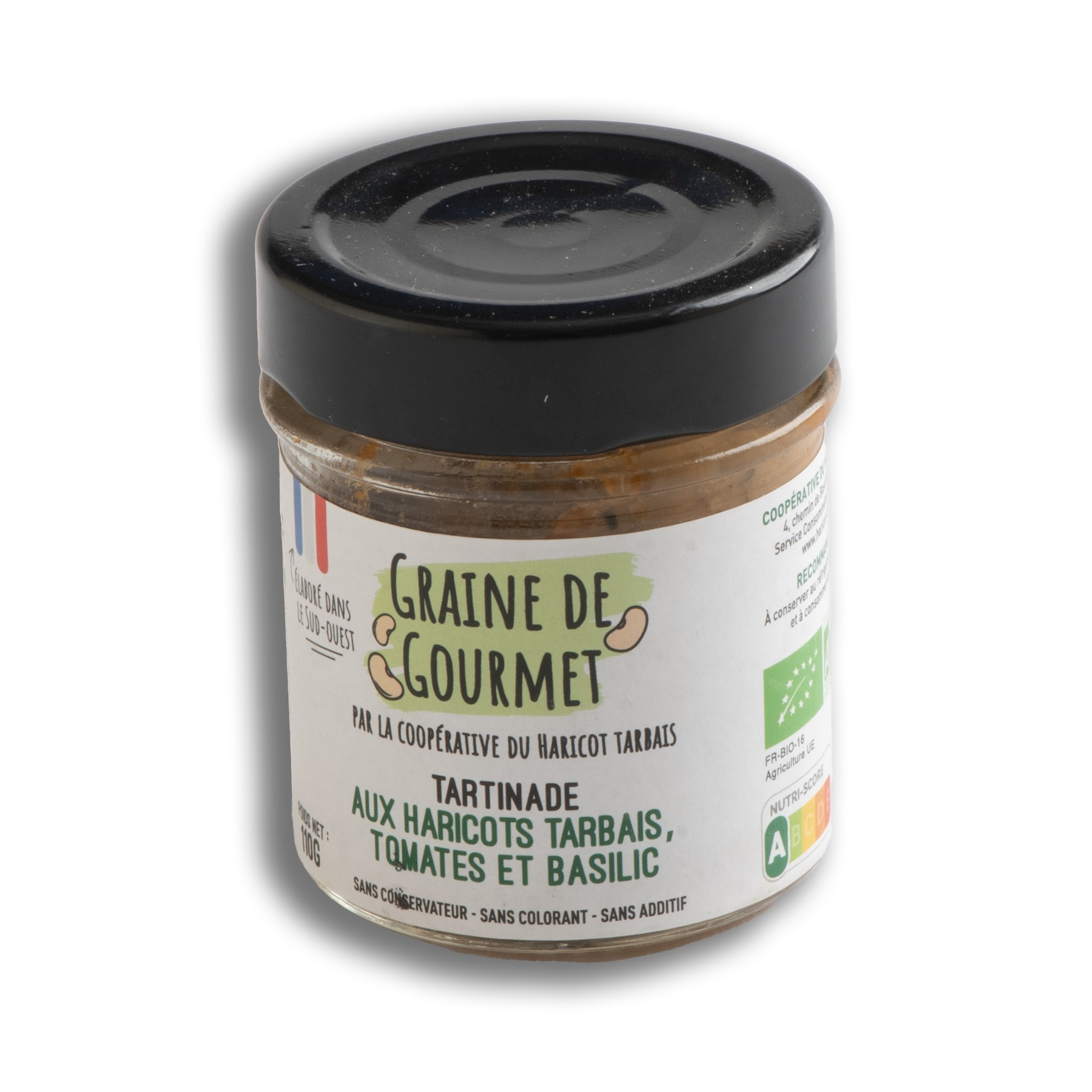 Tartinade aux Haricots Tarbais, Tomates et Basilic Bio