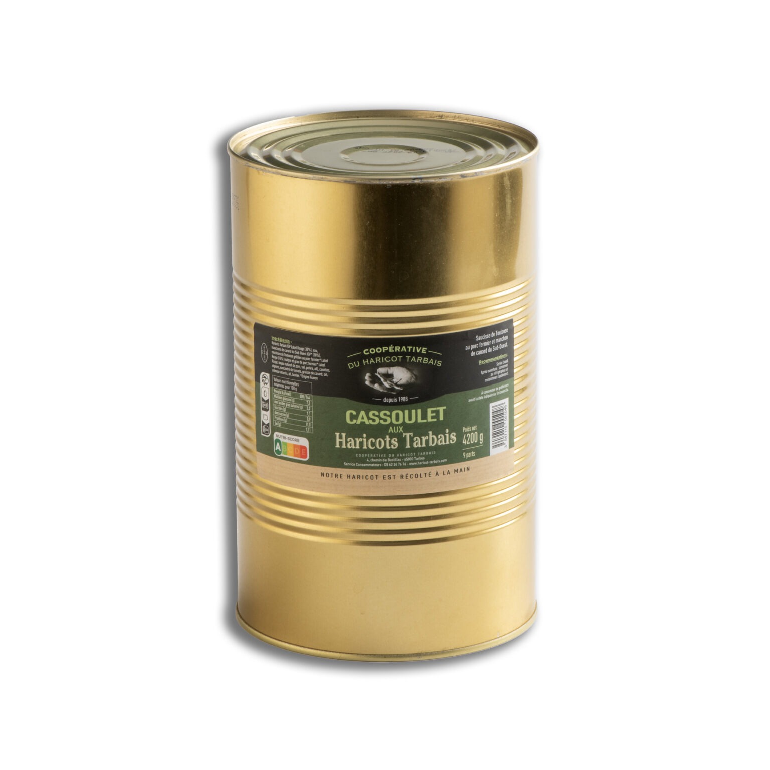 Bocal Cassoulet aux Haricots Tarbais 4,2kg