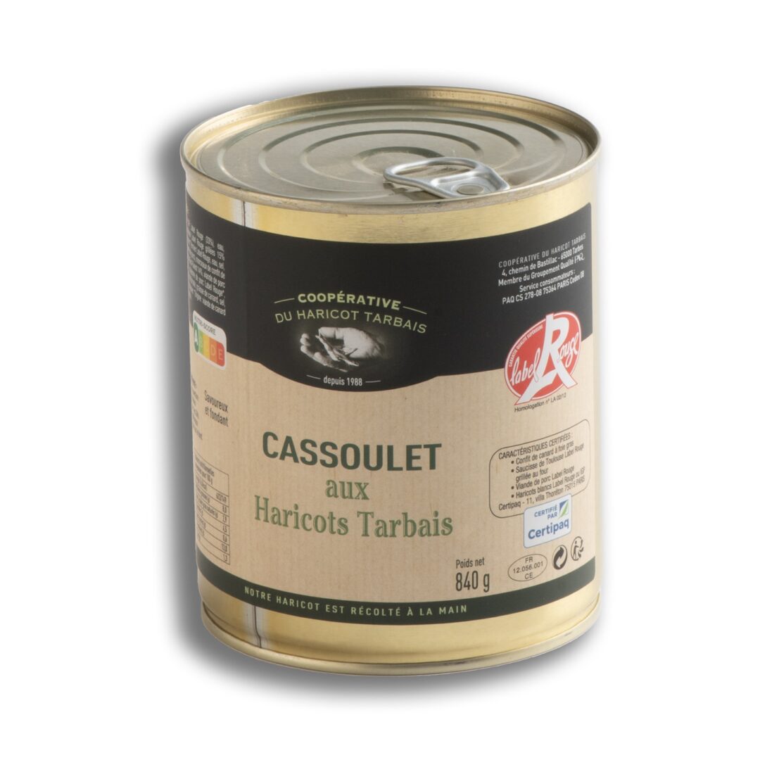 Bocal Cassoulet aux Haricots Tarbais et au confit de canard 840gr