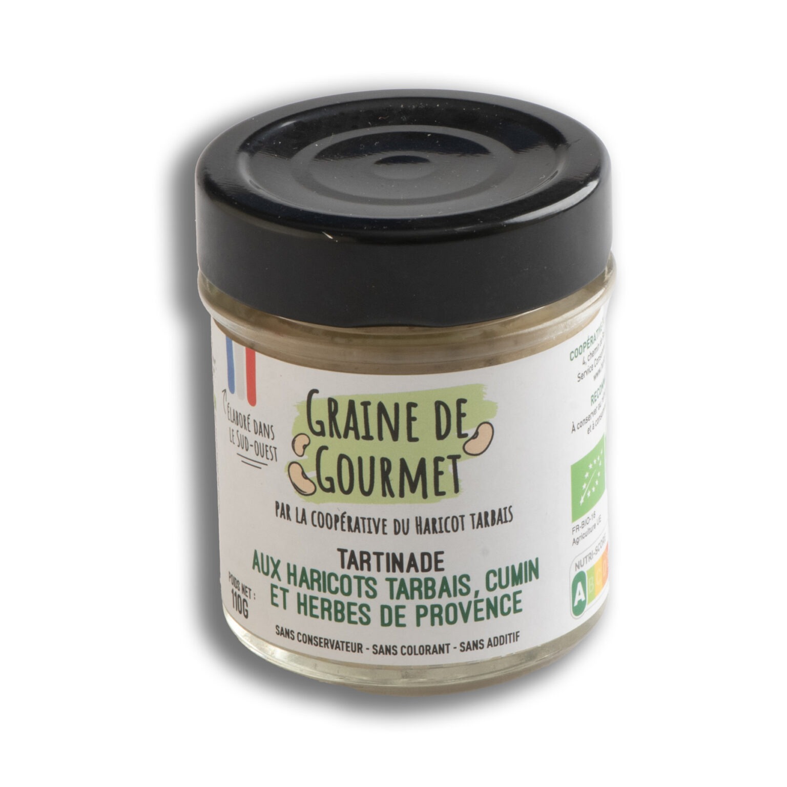 Tartinade aux Haricots Tarbais, Cumin et Herbes de Provence Bio