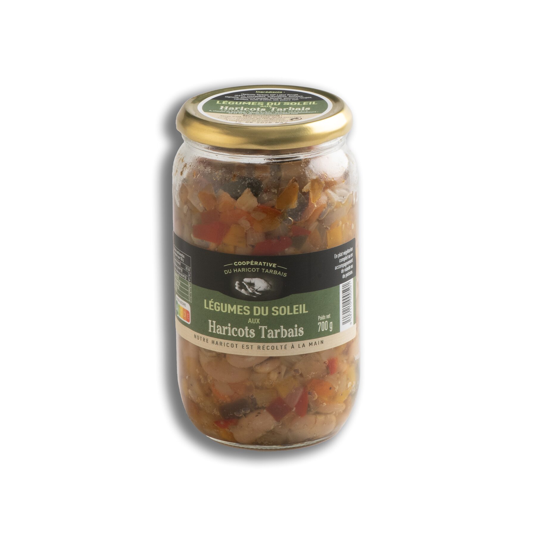 Bocal de Haricots Tarbais aux légumes du soleil 700gr