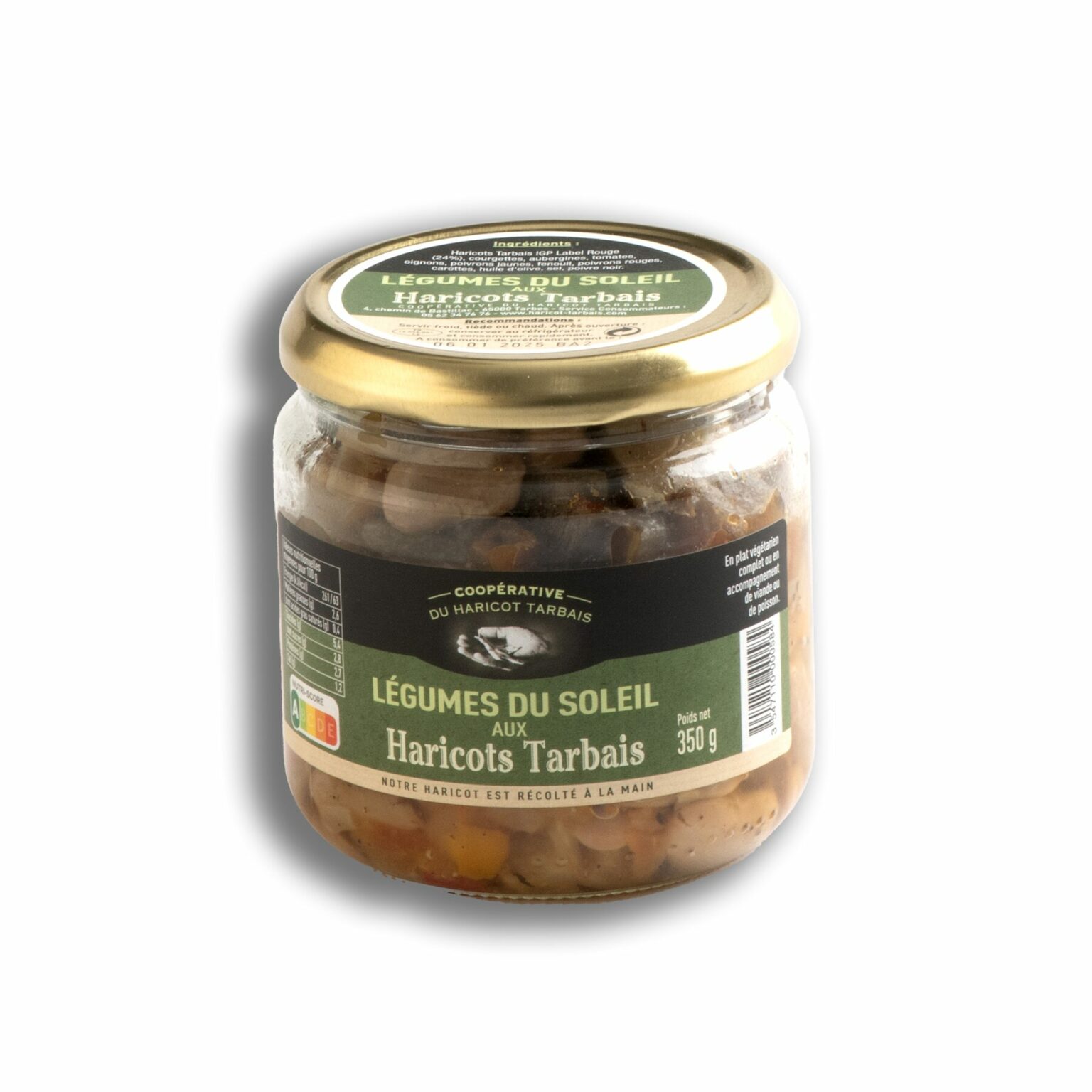 Bocal de Haricots Tarbais aux légumes du soleil 350gr