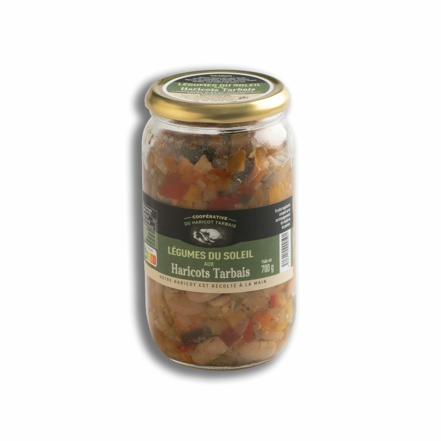 Bocal de Haricots Tarbais aux légumes du soleil 700gr
